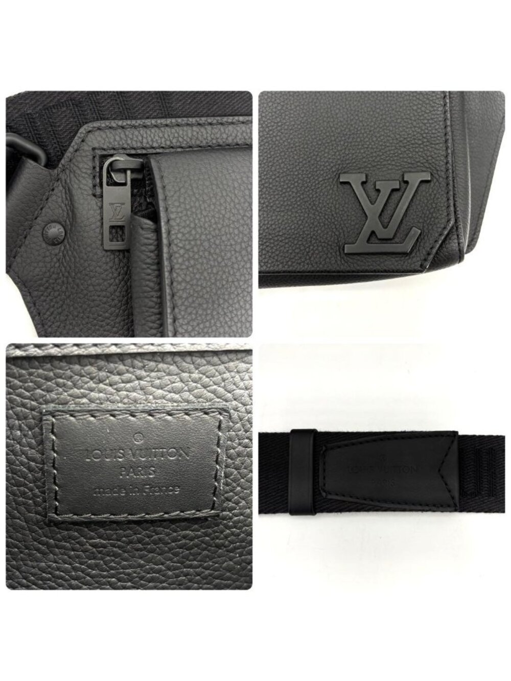 ★SOLD★ Louis Vuitton Aerogram Takeoff Sling Bag Noir - Picture 9 of 11